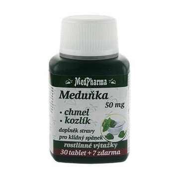 MedPharma Meduňka 50mg+Chmel+Kozlík—37 tablet