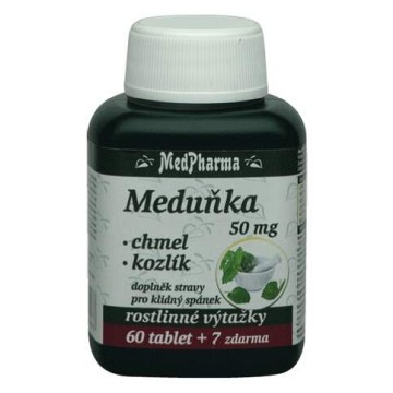 MedPharma Meduňka 50mg+Chmel+Kozlík—67 tablet