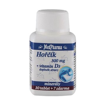 MedPharma Hořčík 300mg+vit.D3—37 tablet