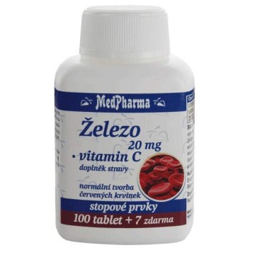 MedPharma Železo 20mg+vitamin C—107 tablet