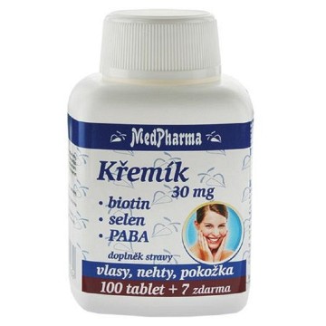 MedPharma Křemík 30mg+Biotin+PABA—107 tablet