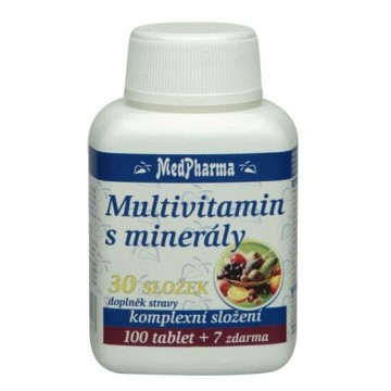 MedPharma Multivitamín s minerály 30 složek—107 tablet