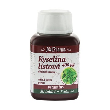 MedPharma Kyselina listová 400mcg—37 tablet