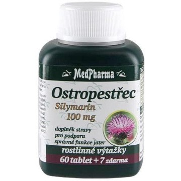 MedPharma Ostropestřec (Silymarin 100mg)—67 tablet