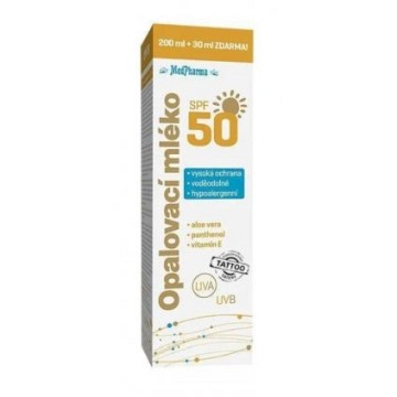 MedPharma Opalovací mléko SPF50—200+30 ml 