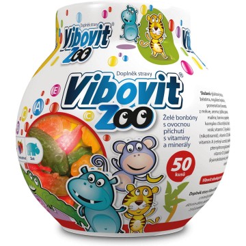 Vibovit Zoo Jelly 50 new—vitaminové želé bonbony 50 ks