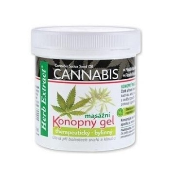 Herb Extract Cannabis Konopný masážní gel—250 ml