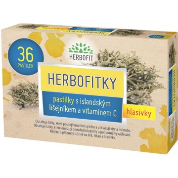 Herbofitky s islandským lišejníkem a vitamínem C—36 ks