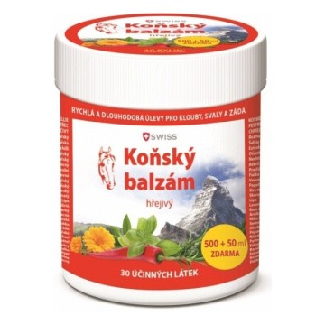 Swiss Koňský balzám hřejivý—500+50 ml