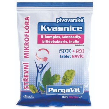 PargaVit Pivovarnické kvasnice Bifi Aktiv—250 tablet