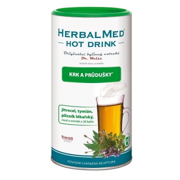 Dr.Weiss HerbalMed HotDrink kašel průdušky— + vitamín C, 180 g