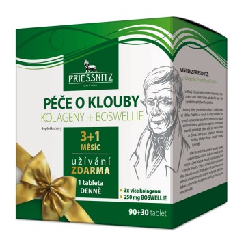 Priessnitz Kolag+Boswellie péče o klouby—90+30 tablet