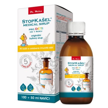 Dr. Weiss STOPKAŠEL Medical sirup—pro děti od 1 roku, 100+50 ml navíc