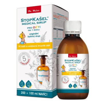 Dr. Weiss STOPKAŠEL Medical sirup—pro děti od 1 roku, 200+100 ml navíc