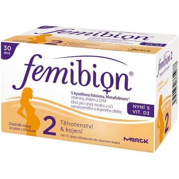 Femibion 2 s vitamínem D3—30+30 tablet