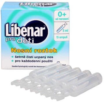 Libenar pro děti ampule—15 plastových ampulí po 5 ml