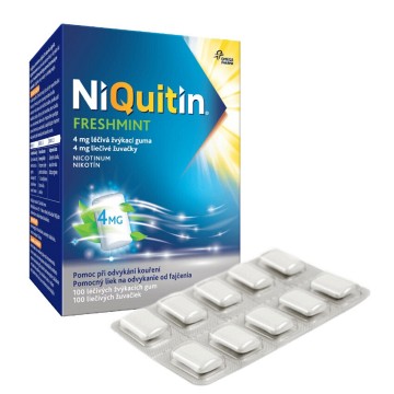 Niquiten Freshmint 4mg—100 žvýkaček