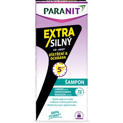 Paranit Extra silný šampon + hřeben—100ml