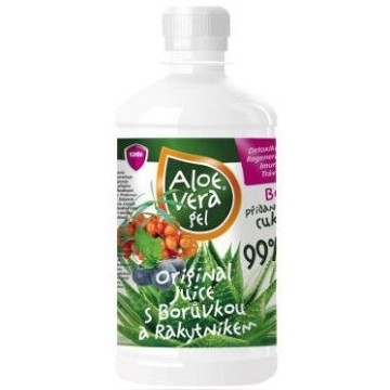 Aloe vera gel s borůvkou a rakytníkem—500 ml