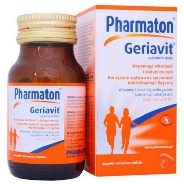 Pharmaton Geriavit Doplněk stravy—100 měkkých tobolek