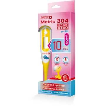 Cemio Metric 304 Rapid Flex Digitální Teploměr—dětský ČR/SK