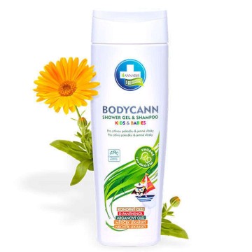 Bodycann Přírodní dětský sprch.gel a šampon—250 ml