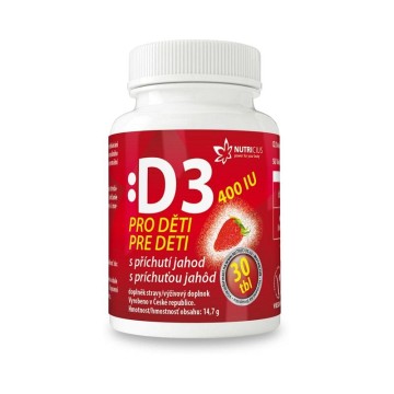 Vitamin D3 400 I.U. pro děti—30 tablet