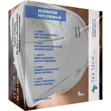 Respirátor FFP2 Premium—5 ks