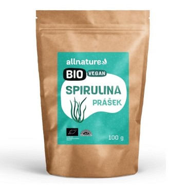 Allnature Spirulina prášek BIO—100 g