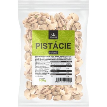 Allnature Pistácie pražené solené—100 g