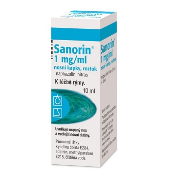 Sanorin 1mg/ml—nosní kapky 10ml