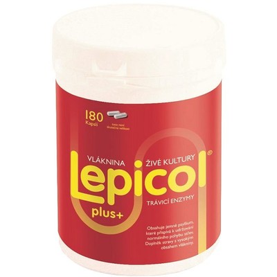 Lepicol Plus Trávicí enzymy—180 kapslí