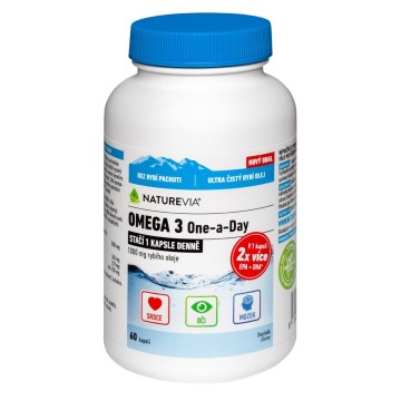 Swiss NatureVia Omega 3 One a Day—60 kapslí