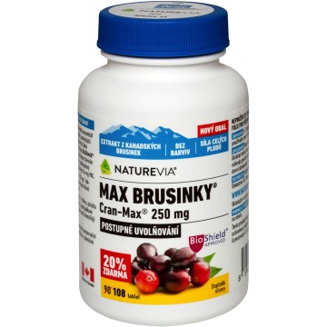 NatureVia Max Brusinky Cran-Max—90+18 tablet