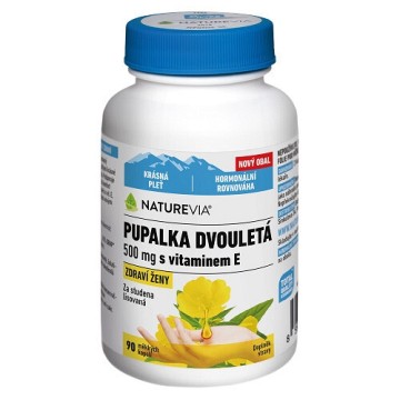 NatureVia Pupalka dvouletá 500mg+vitE—90 tobolek