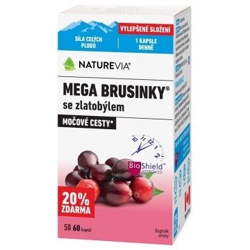 Swiss NatureVia Mega brusinky—60 kapslí