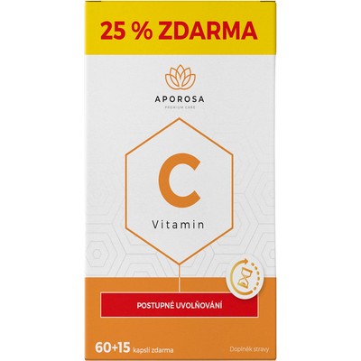 Aporosa Vitamin C 700mg postupné uvolňování—75 tobolek