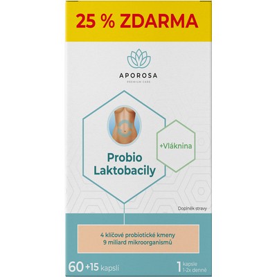 Aporosa Probio Laktobacily—60+15 tobolek