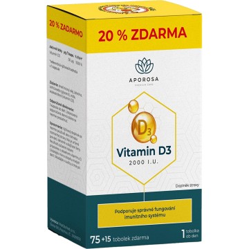 Aporosa Vitamin D3 2000I.U.—75+15 tobolek