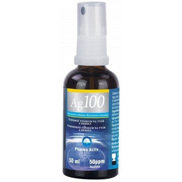 Koloidní stříbro Ag100 50ppm—sprej 50 ml