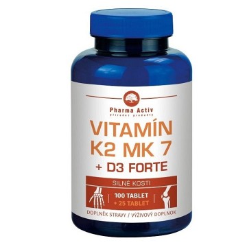 Vitamín K2 MK7 + D3 Forte 1000 I.U.—125 tablet