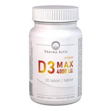 Vitamín D3 MAX 4000 I.U.—30 tablet