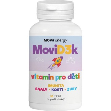 MOVit MoviD3k vitamin D3 pro děti 800 I.U. —90 tablet