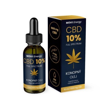 MOVit CBD 10% Full Spectrum konopný olej—10ml