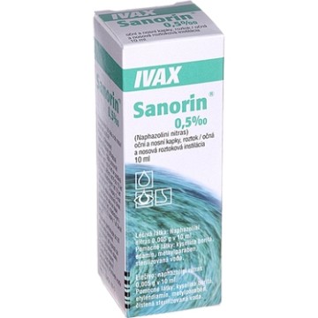 Sanorin 0,5mg/ml—nosní kapky 10ml