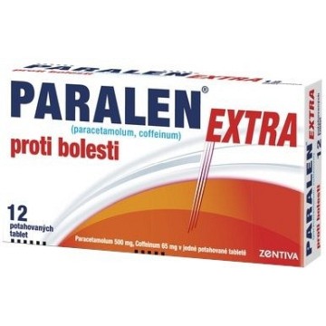 Paralen Extra proti bolesti 500mg/65mg—12 tablet