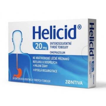 Helicid 20 mg Zentiva—14 kapslí