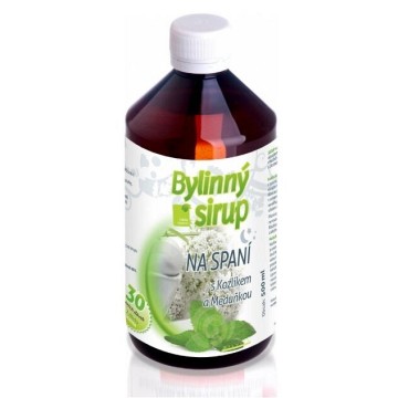 Bylinný Sirup na spaní s Kozlíkem a Meduňkou—500 ml