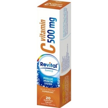 Revital C vitamin 500mg Pomeranč—20 šumivých tablet