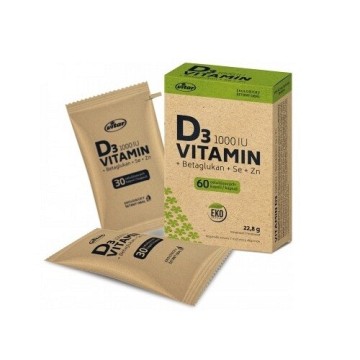 Vitar Vitamín D3 1OOOIU+betaglukan EKO—60 kapslí